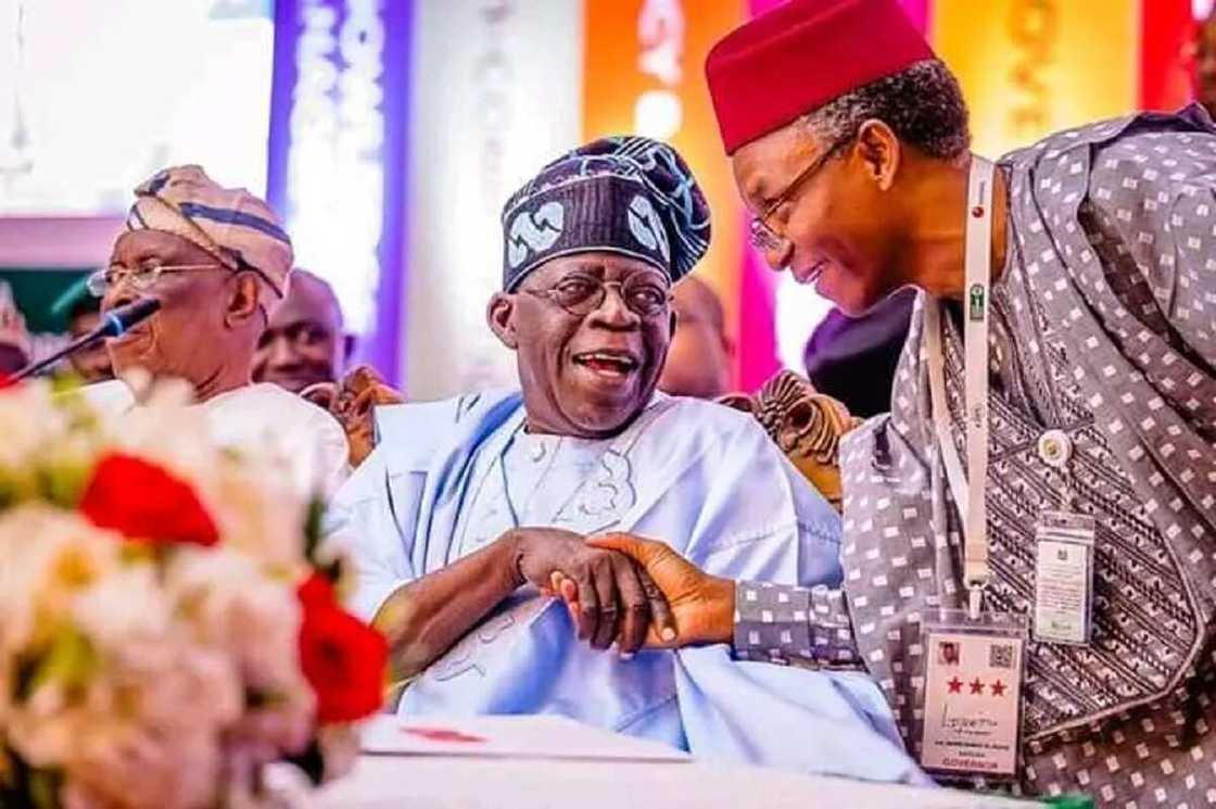 Tinubu ya hadu da El-Rufai Tinubu ya hadu da El-Rufai