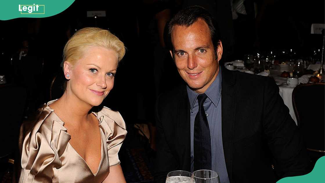 Actors Amy Poehler and Will Arnett during the 34th Annual AWRT Gracie Awards Gala Actors Amy Poehler and Will Arnett during the 34th Annual AWRT Gracie Awards Gala