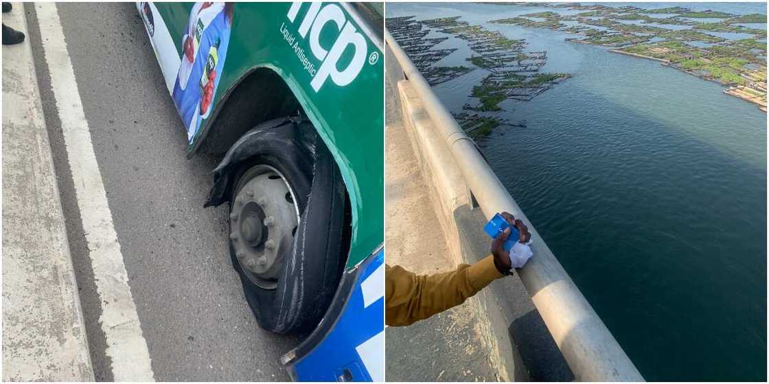 I Saw Death: Man Narrates how BRT Bus Lost Control after Suffering a Tyre Burst on 3rd Mainland Bridge