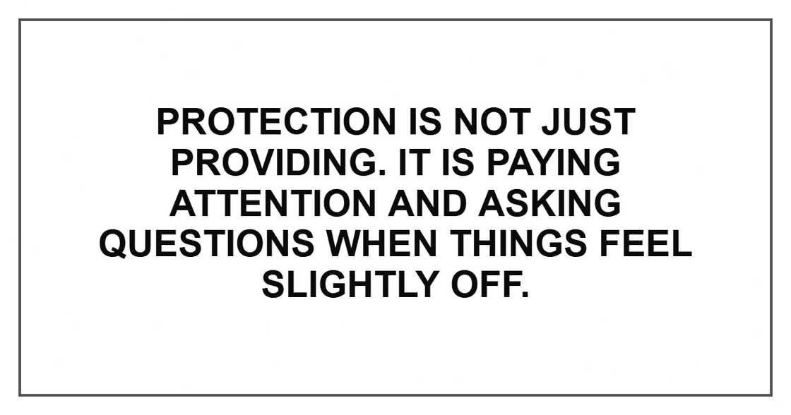 Protection is not just providing