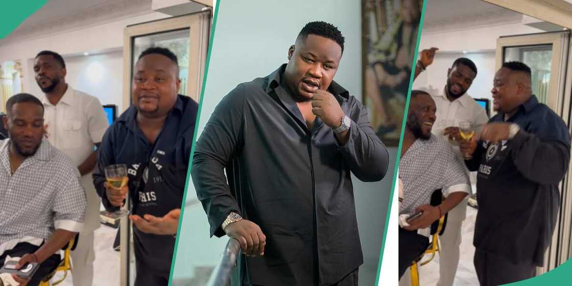 A video of Cubana Chiefpriest hanging out with JJ Okocha and Joseph Yobo trends A video of Cubana Chiefpriest hanging out with JJ Okocha and Joseph Yobo trends