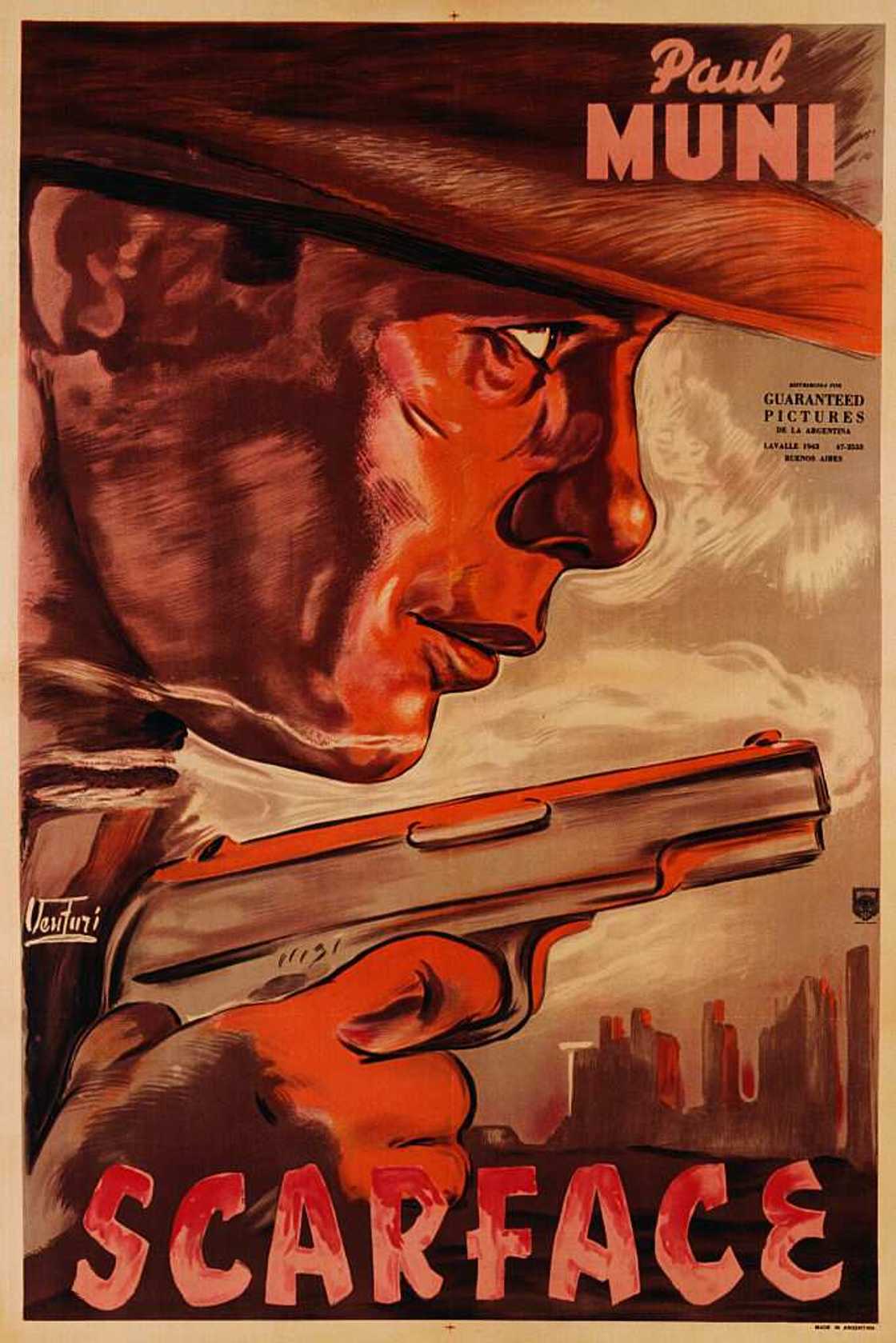 L'affiche du film Scarface de 1932 L'affiche du film Scarface de 1932