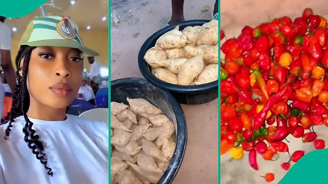 Villagers shower NYSC corps member with food and presents