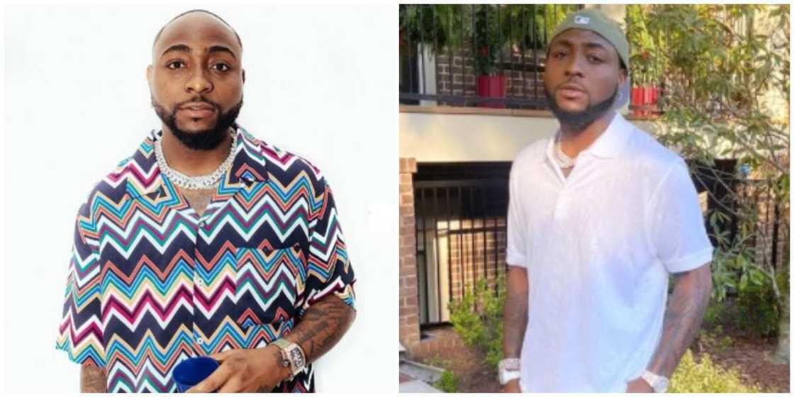 Photos of Davido.