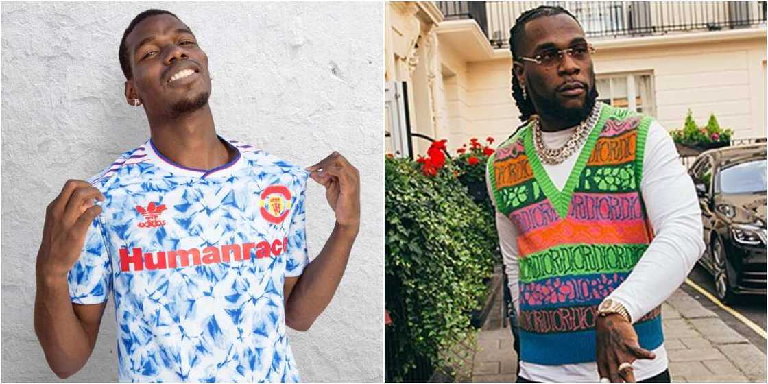 Burna Boy and Man United player Paul Pogba Burna Boy and Man United player Paul Pogba