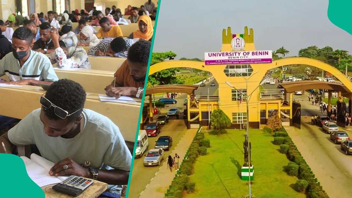 The University of Benin in Edo state bars 5,000 students from sitting their examinations. The University of Benin in Edo state bars 5,000 students from sitting their examinations.