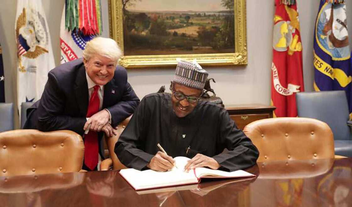 Buhari says Nigeria is making progress to reverse US visa restrictions Buhari says Nigeria is making progress to reverse US visa restrictions