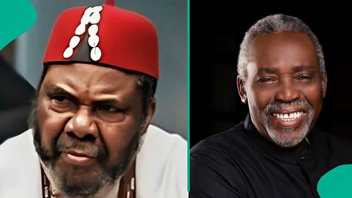 Pete Edochie recalled an emotional road encounter with Olu Jacobs.