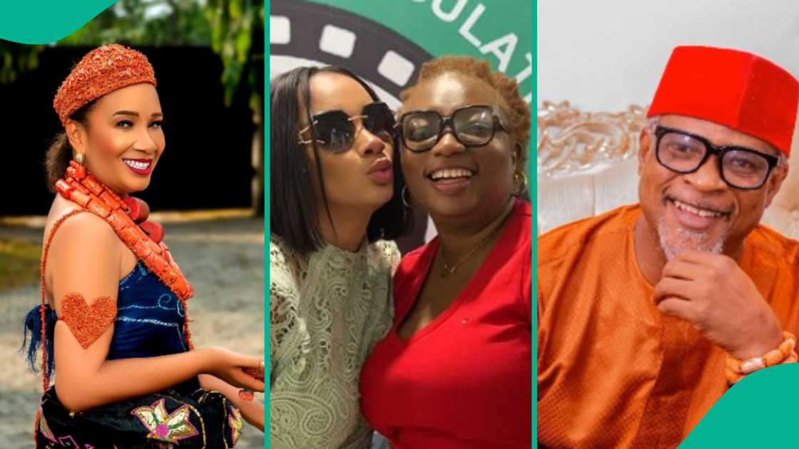 Ibinabo Fiberesima posts photos with Fred Amata after posing with his ex-wife Agatha Amata. Ibinabo Fiberesima posts photos with Fred Amata after posing with his ex-wife Agatha Amata.