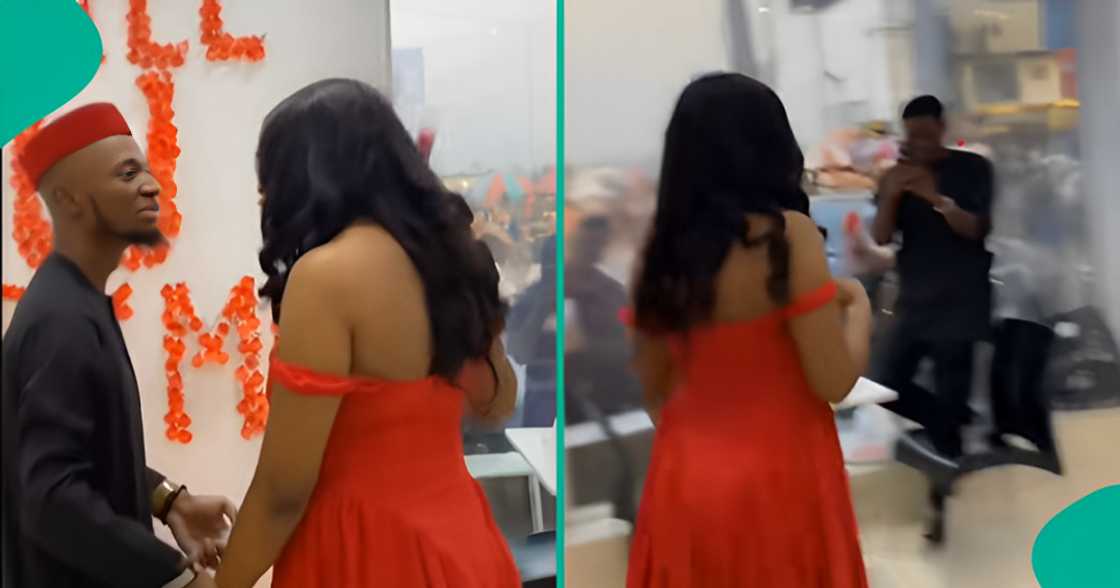 Lady rejects boyfriend's proposal at public restaurant Lady rejects boyfriend's proposal at public restaurant