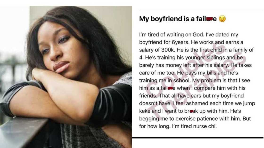 Lady says boyfriend is not measuring up with friends Lady says boyfriend is not measuring up with friends