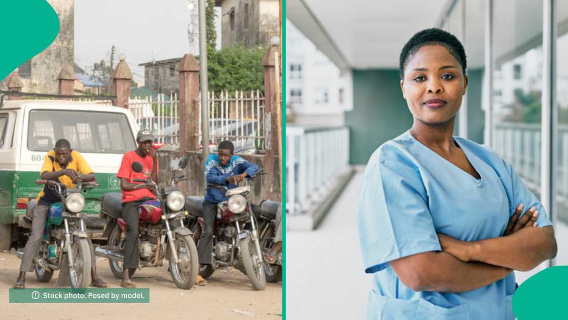 Nigerian Okada rider sponsors girlfriend in nursing school.