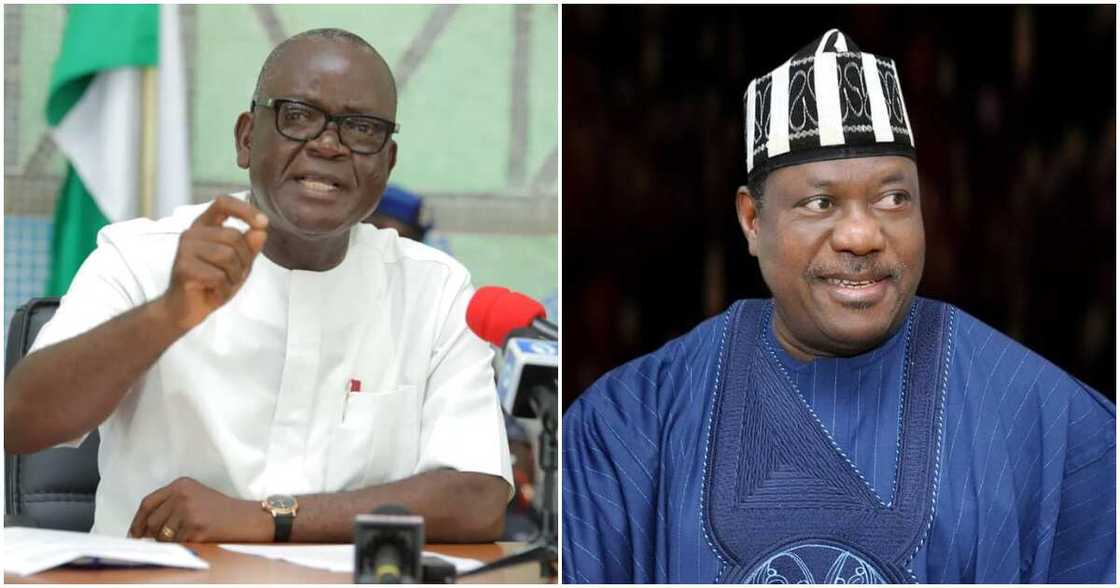 Senator George Akume and Benue state governor Senator George Akume and Benue state governor