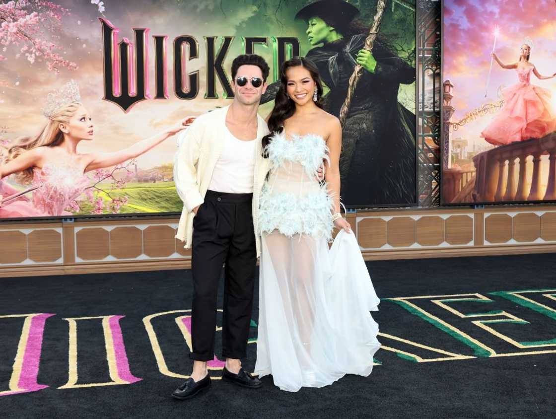Sasha Farber and Jenn Tran attend the Los Angeles premiere of Universal Pictures "Wicked" Sasha Farber and Jenn Tran attend the Los Angeles premiere of Universal Pictures "Wicked"