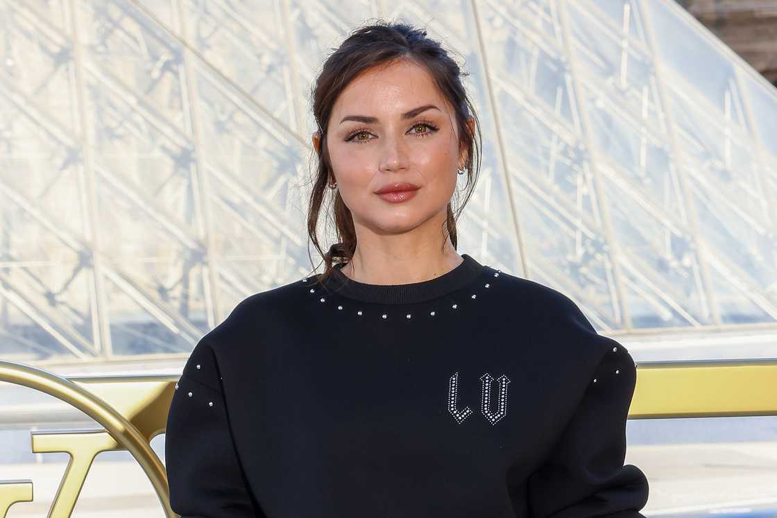 Ana de Armas attends the Louis Vuitton Womenswear Spring/Summer show as part of Paris Fashion Week in Paris, France