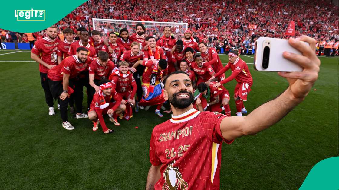 Mohamed Salah, Liverpool, Anfield, England, Premier League. Mohamed Salah, Liverpool, Anfield, England, Premier League.