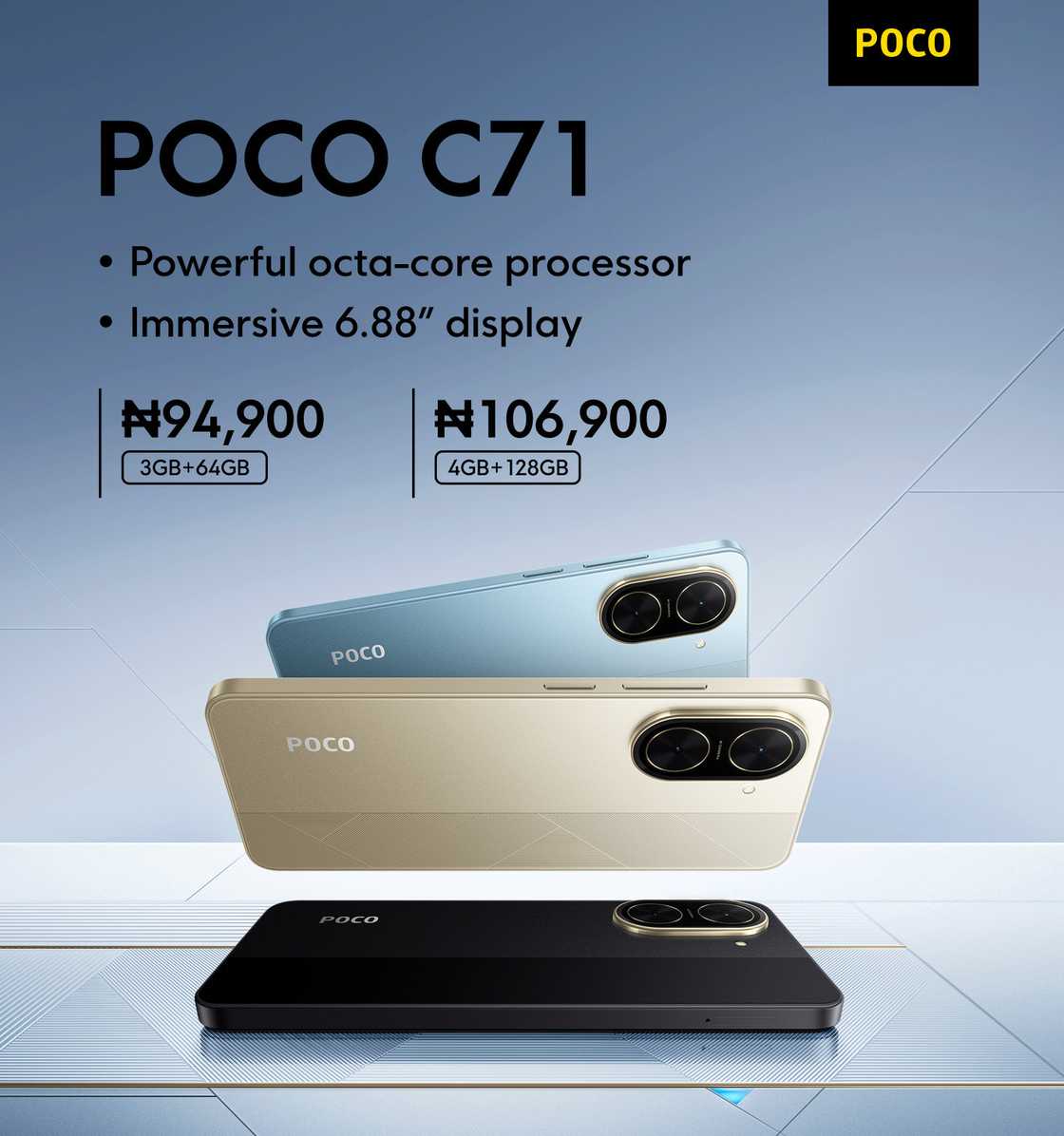 POCO Launches POCO X7 Pro and POCO C71 in Nigeria: Power Meets Accessibility POCO Launches POCO X7 Pro and POCO C71 in Nigeria: Power Meets Accessibility
