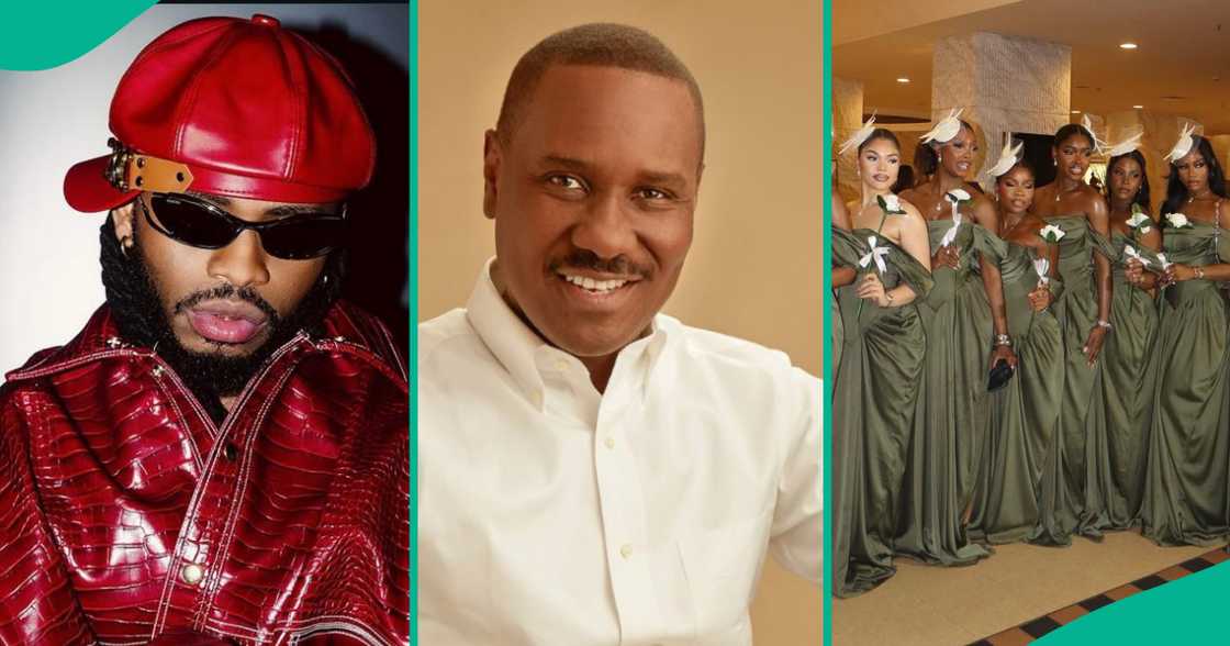 Pastor Ituah Ighodalo advises Diamond Platnum during Priscilla Ojo's wedding. Pastor Ituah Ighodalo advises Diamond Platnum during Priscilla Ojo's wedding.