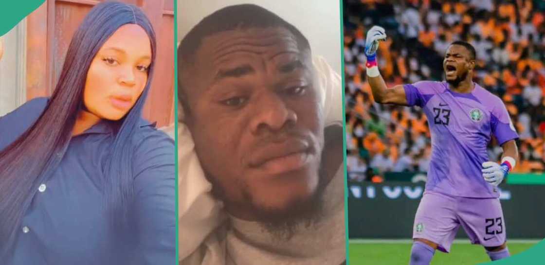 Lady shares rare video of Super Eagles goalkeeper Stanley Nwabali