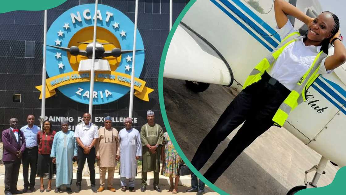 NCAT faculty members and student