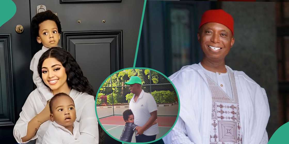Ned Nwoko plays sports with Regina’s kids as online drama brews Ned Nwoko plays sports with Regina’s kids as online drama brews