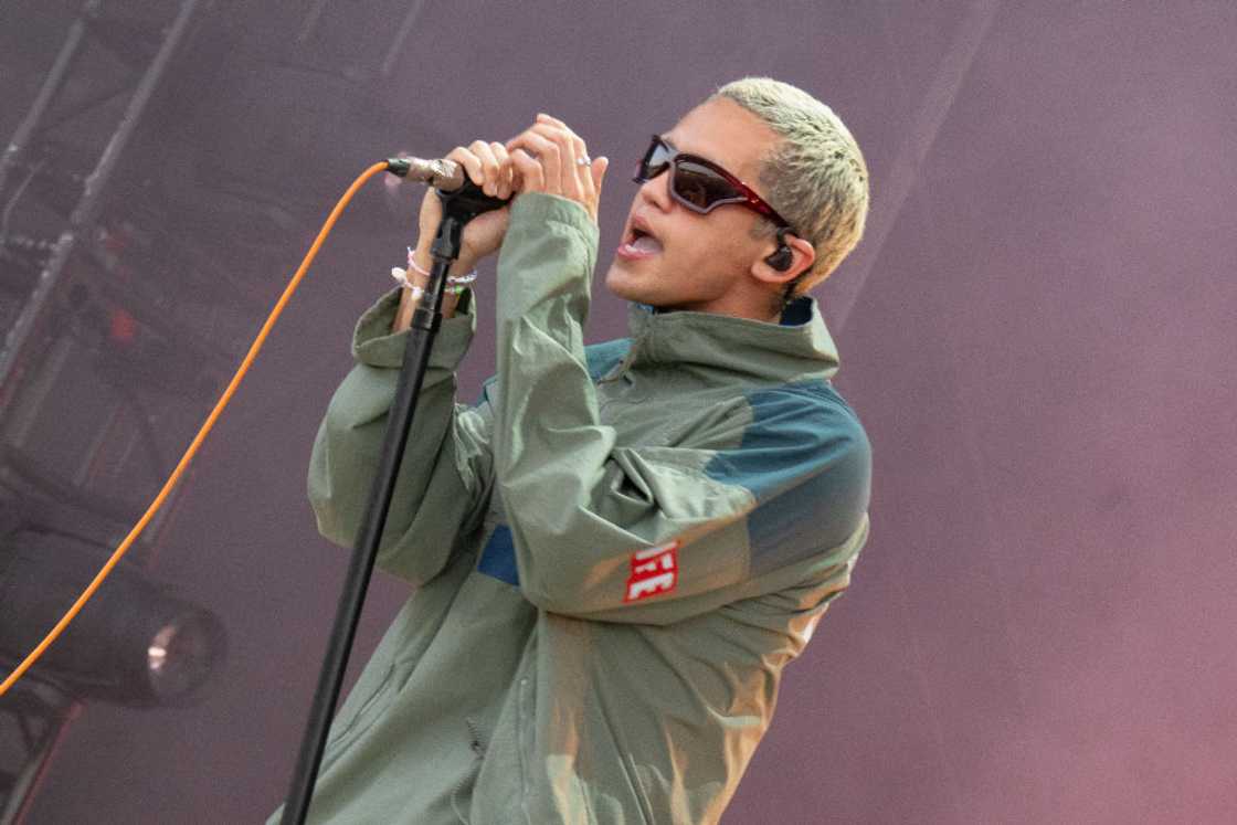 Dominic Fike performs during the Bonnaroo Music & Arts Festival in Manchester, Tennessee Dominic Fike performs during the Bonnaroo Music & Arts Festival in Manchester, Tennessee