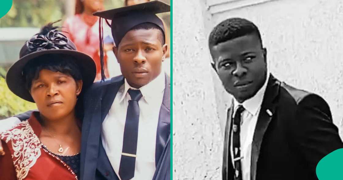 A corps member hails his late mother for her sacrifices towards his education. A corps member hails his late mother for her sacrifices towards his education.