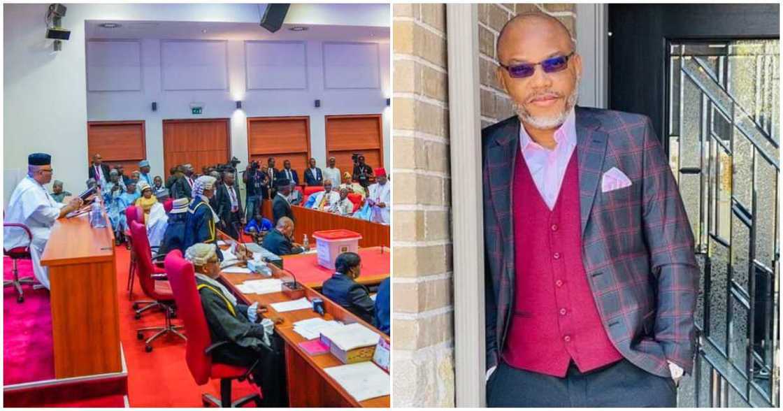 Senate rejects motion seeking the release of Kanu Nnamdi/Senate rejects motion seeking release of IPOB leader