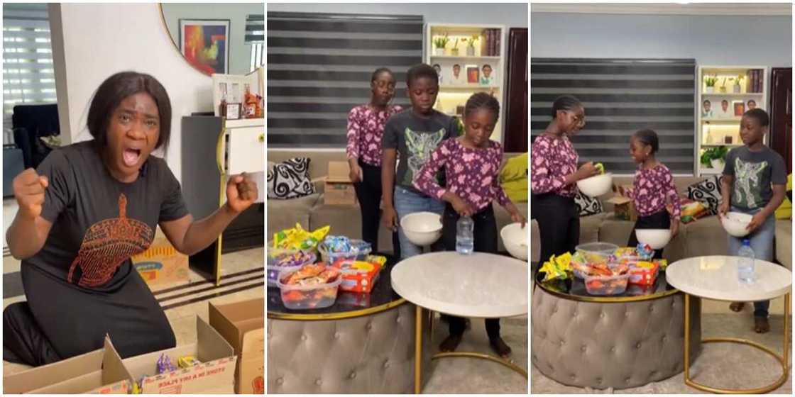 Mercy Johnson and kids Mercy Johnson and kids