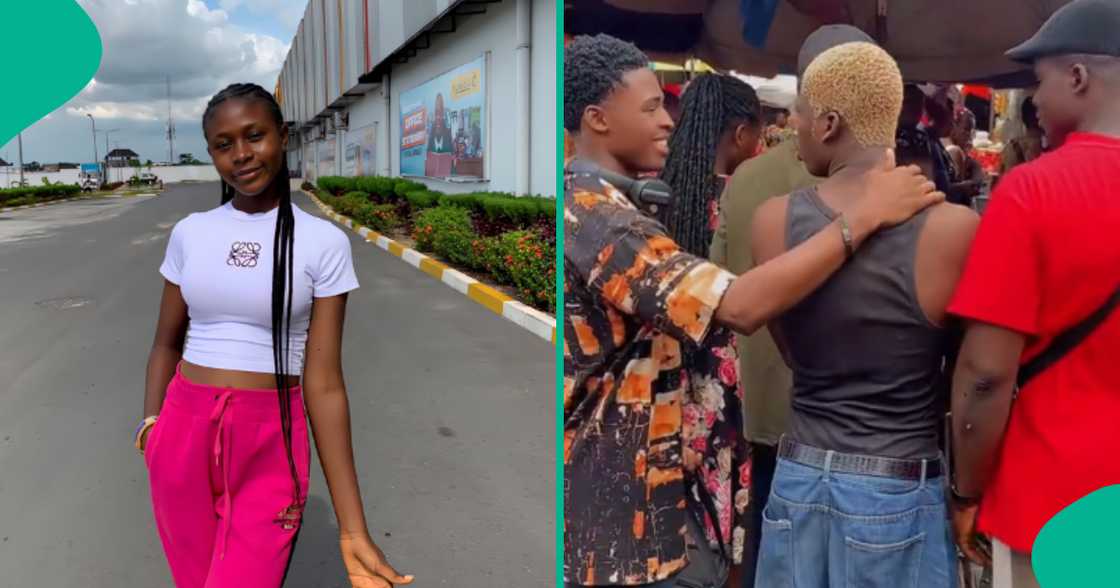 Lady finds Nigerian singer wearing slippers at market, shares video