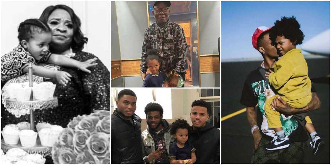 Wizkid's son Zion and family members Wizkid's son Zion and family members