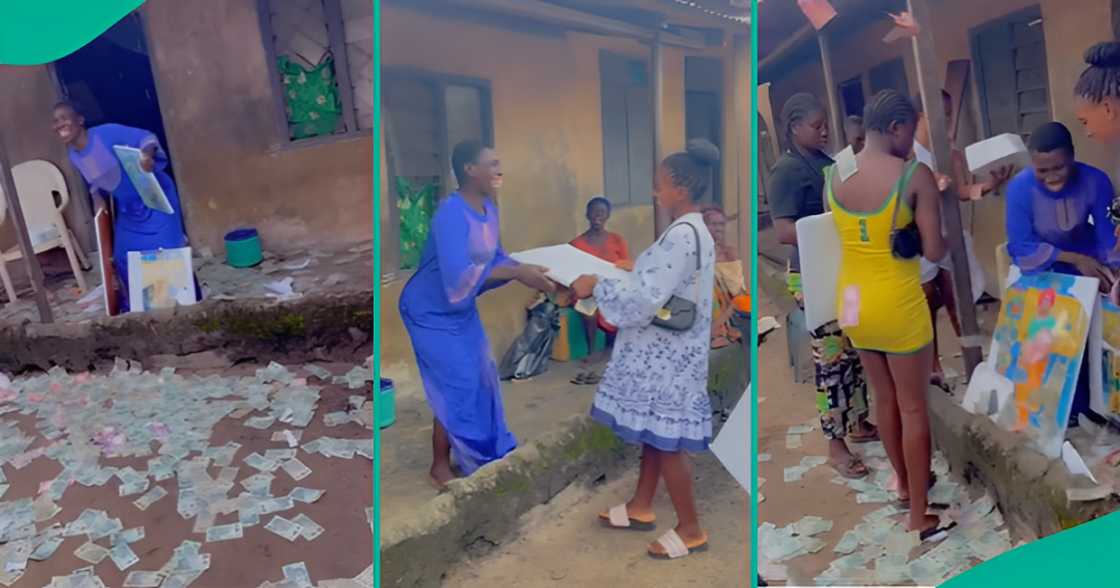 Siblings Celebrate Their Mum’s Birthday With Gifts, Sprays Her Money, She Rejoices