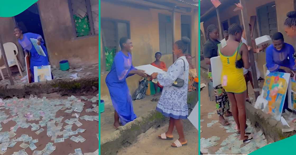 Siblings Celebrate Their Mum’s Birthday With Gifts, Sprays Her Money, She Rejoices Siblings Celebrate Their Mum’s Birthday With Gifts, Sprays Her Money, She Rejoices