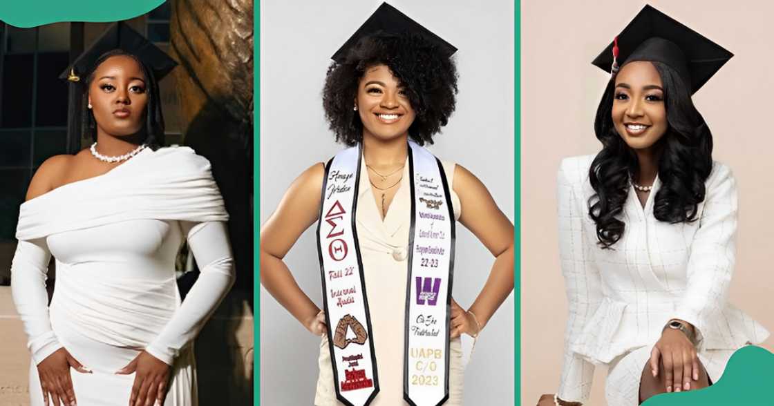 Short dreadlocks (L), Afro (C), and a curly wave (R), graduation hairstyles for ladies. Short dreadlocks (L), Afro (C), and a curly wave (R), graduation hairstyles for ladies.