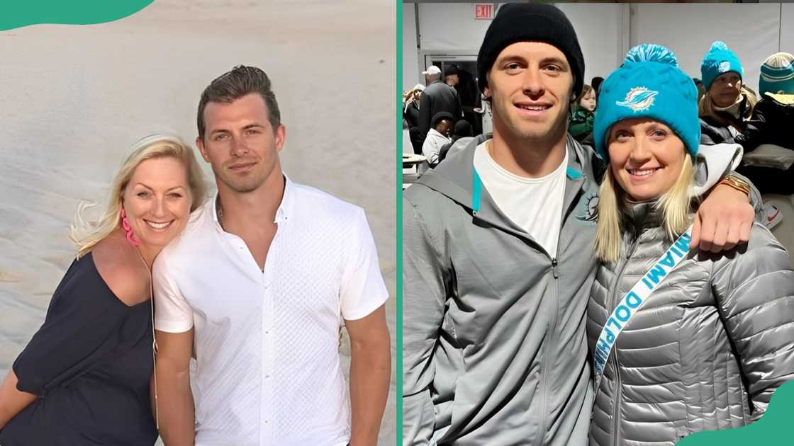 Braxton Berrios posing with his mother Lee Smothers Braxton Berrios posing with his mother Lee Smothers