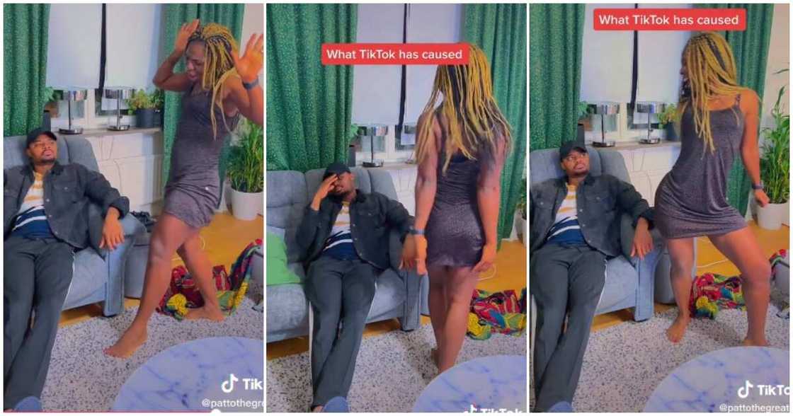 Funny couple video, Nigerian man uninterested, wife dances for husband Funny couple video, Nigerian man uninterested, wife dances for husband