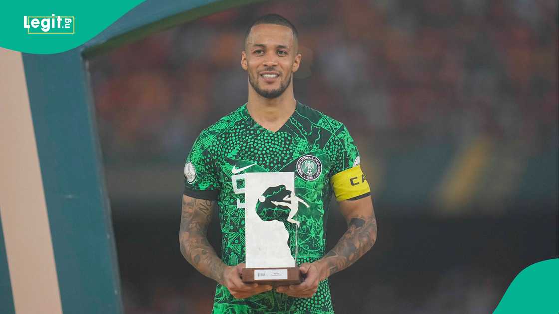 William Troost-Ekong, Super Eagles, Nigeria, Stade Olympique Alassane Ouatarra, Abidjan, Ivory Coast, AFCON 2023. William Troost-Ekong, Super Eagles, Nigeria, Stade Olympique Alassane Ouatarra, Abidjan, Ivory Coast, AFCON 2023.