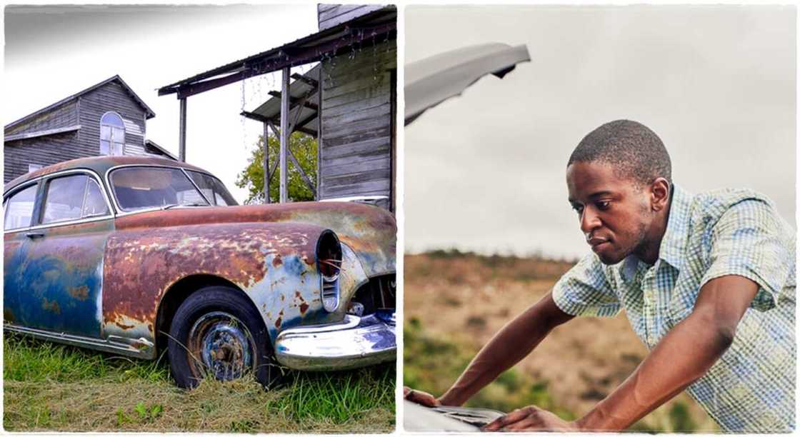 Wani mutum ya siya motar hannu, ta kai shi iyaka Wani mutum ya siya motar hannu, ta kai shi iyaka