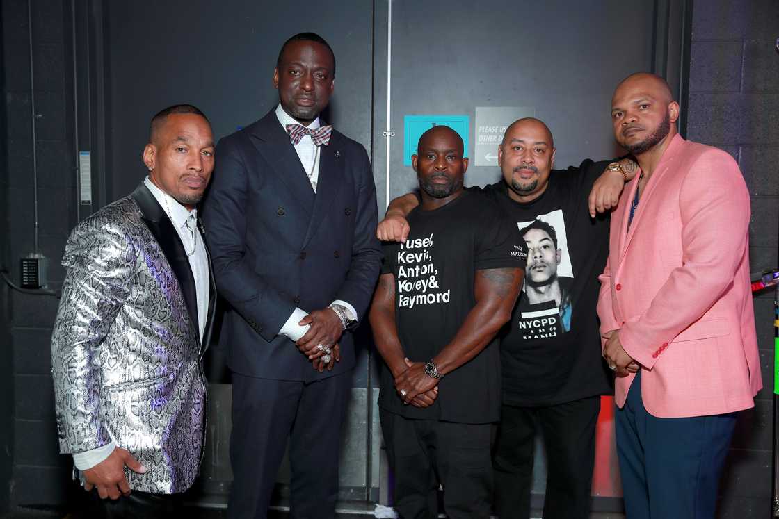 Korey Wise, Yusef Salaam, Antron McCray, Raymond Santana Jr. and Kevin Richardson aka the 'Central Park Five' speak are seen backstage at the BET Awards Korey Wise, Yusef Salaam, Antron McCray, Raymond Santana Jr. and Kevin Richardson aka the 'Central Park Five' speak are seen backstage at the BET Awards
