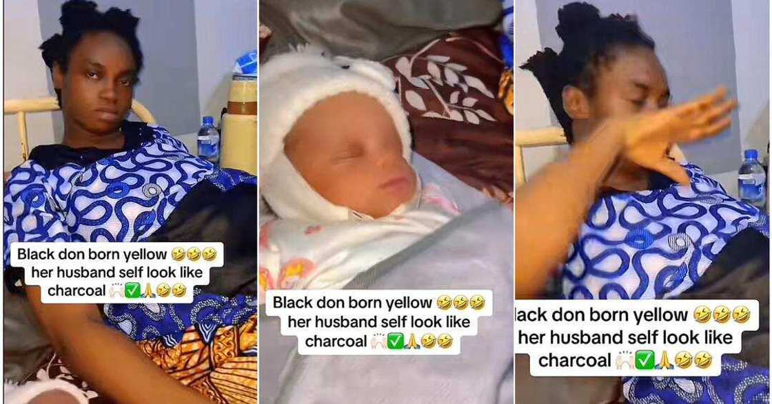 Lady shares video of dark-skinned mother and her fair baby Lady shares video of dark-skinned mother and her fair baby