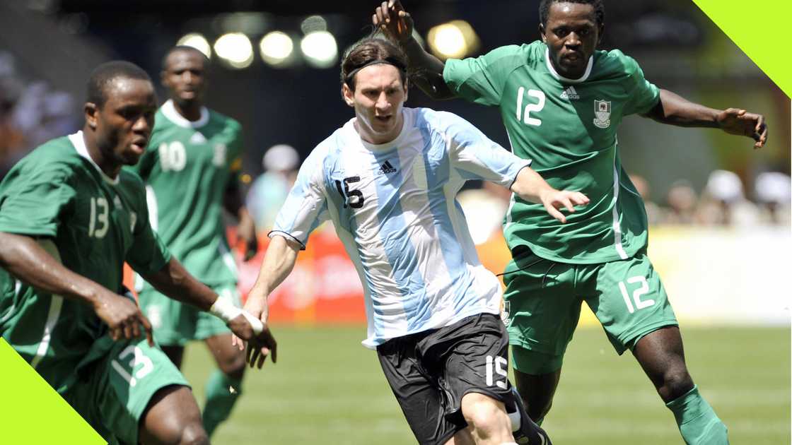 Lionel Messi masterminded Argentina's win over Nigeria at the 2008 Olympics