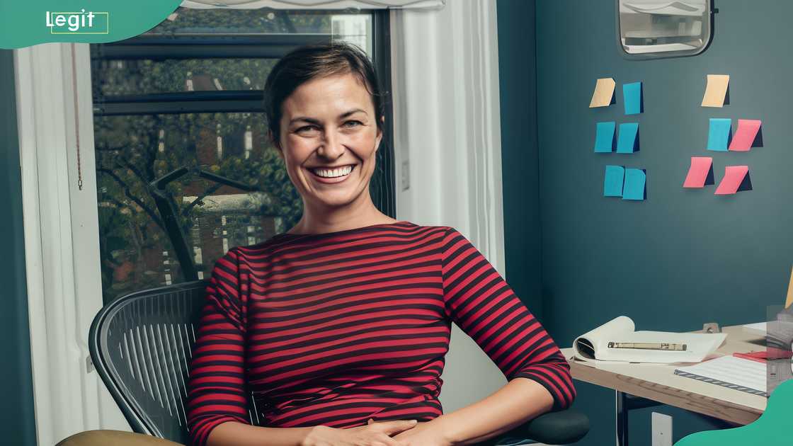 Writer Lisa Brennan-Jobs in a creative workspace in New York, United States Writer Lisa Brennan-Jobs in a creative workspace in New York, United States