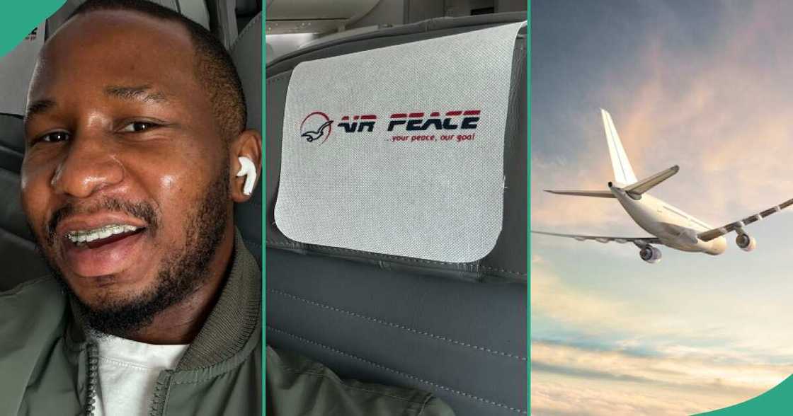 Man says Air Peace Flight was not full. Man says Air Peace Flight was not full.