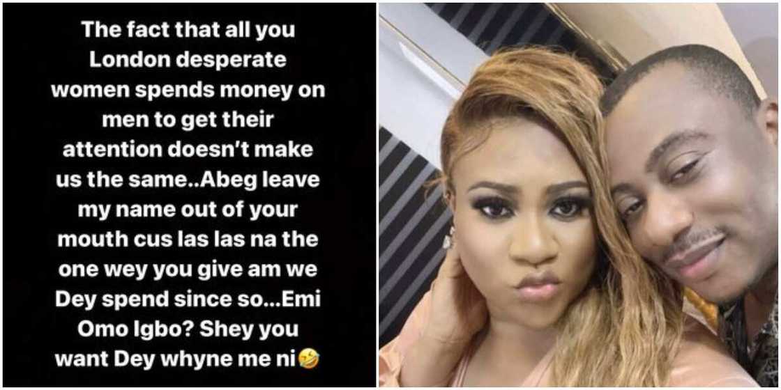 We spend the money you gave him together, Nkechi Blessing writes lady involved with her lover We spend the money you gave him together, Nkechi Blessing writes lady involved with her lover