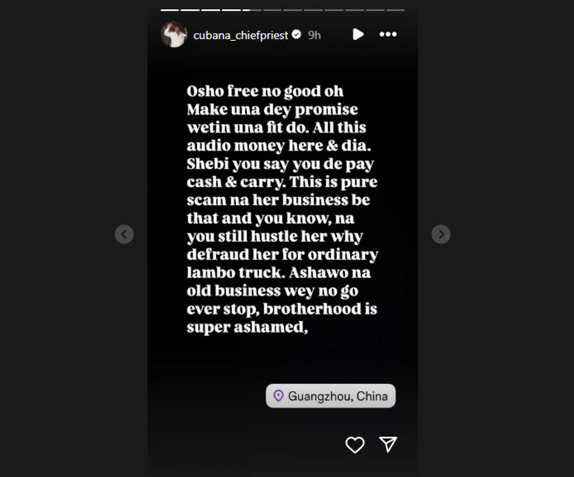 Sophia Egbueje: Cubana Chiefpriest drags Burna Boy. Sophia Egbueje: Cubana Chiefpriest drags Burna Boy.