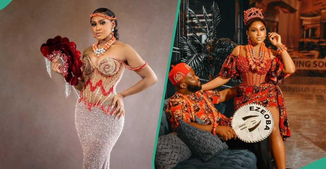 Deby Oscar and her husband slay in lovely attire Deby Oscar and her husband slay in lovely attire