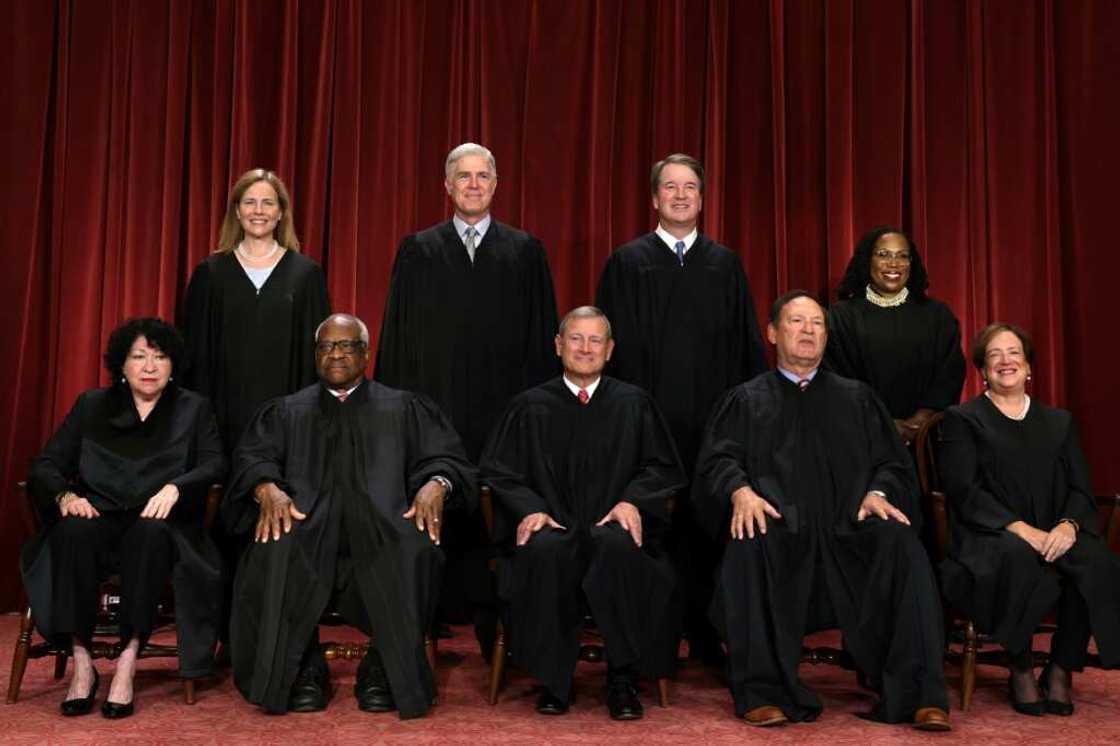 The nine US Supreme Court justices The nine US Supreme Court justices