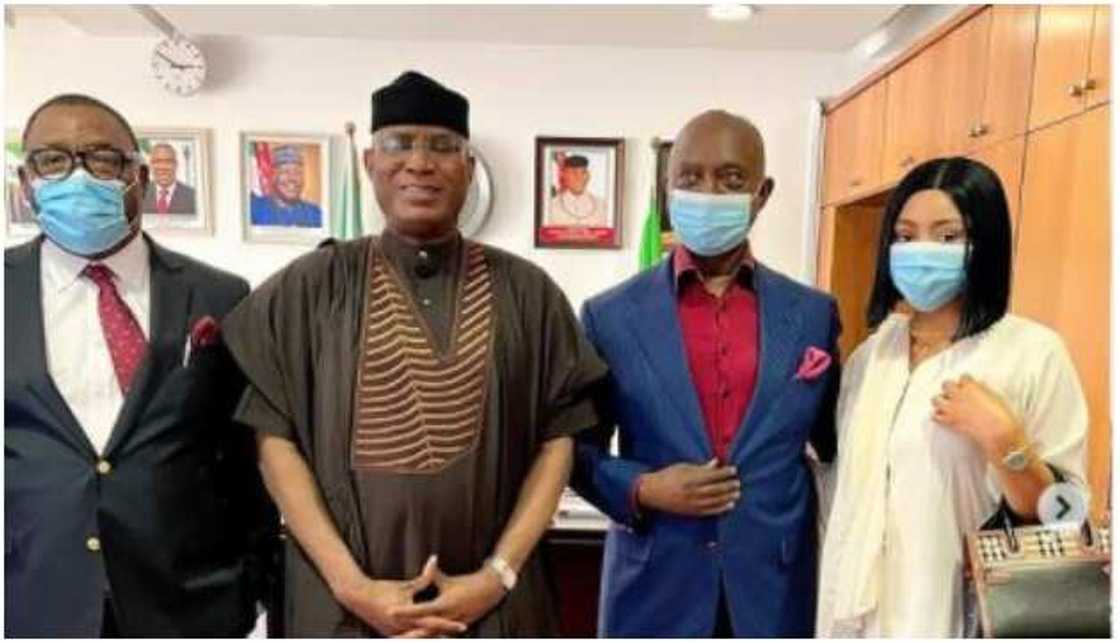 Regina Daniels, Ned Nwoko and senators Regina Daniels, Ned Nwoko and senators
