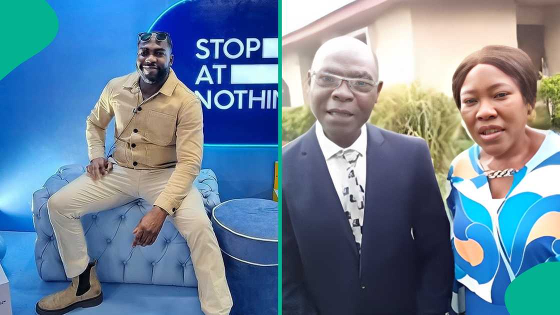 Tjay's parents canvass for votes for him. Tjay's parents canvass for votes for him.