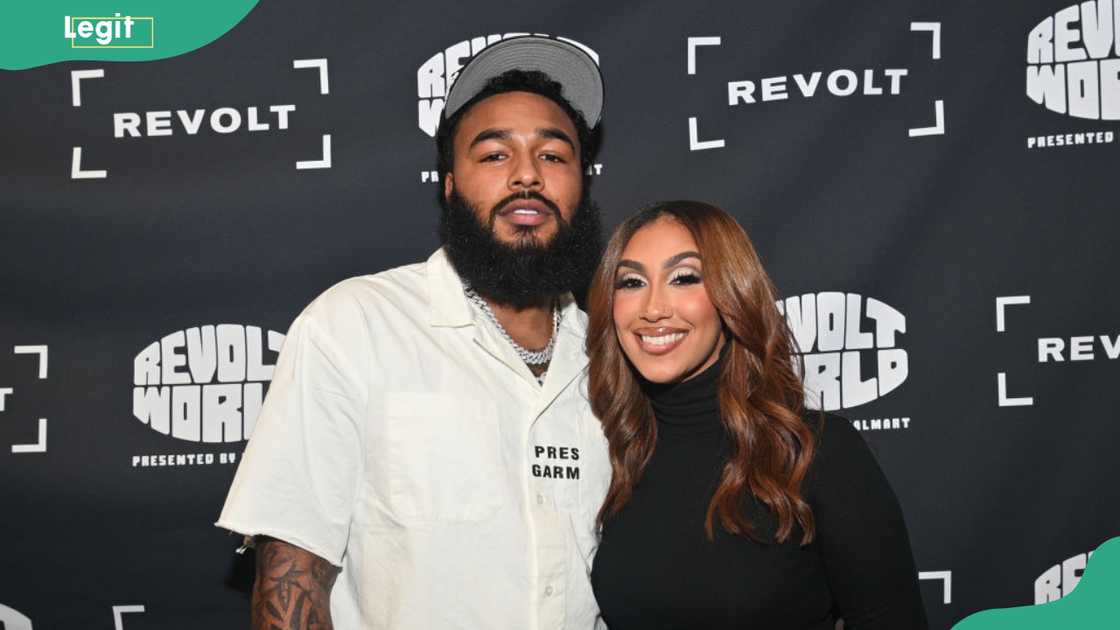 Clarence White and Queen Naija at Day 2 of Revolt World